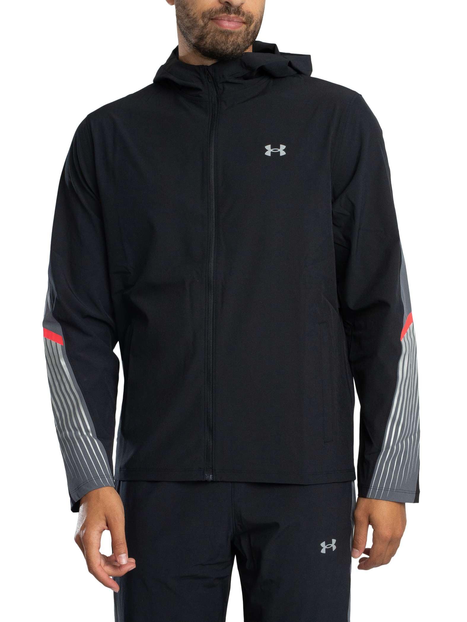 Under Armour Velociti Storm Hooded Jacket Black/Light/Grey