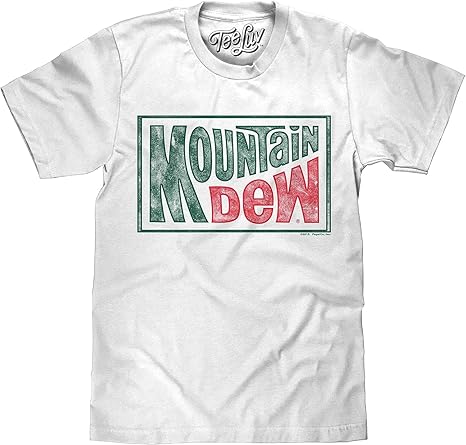 Amazon | [マンブルズ] Mountain Dew マウンテン・デュー Tシャツ 白  