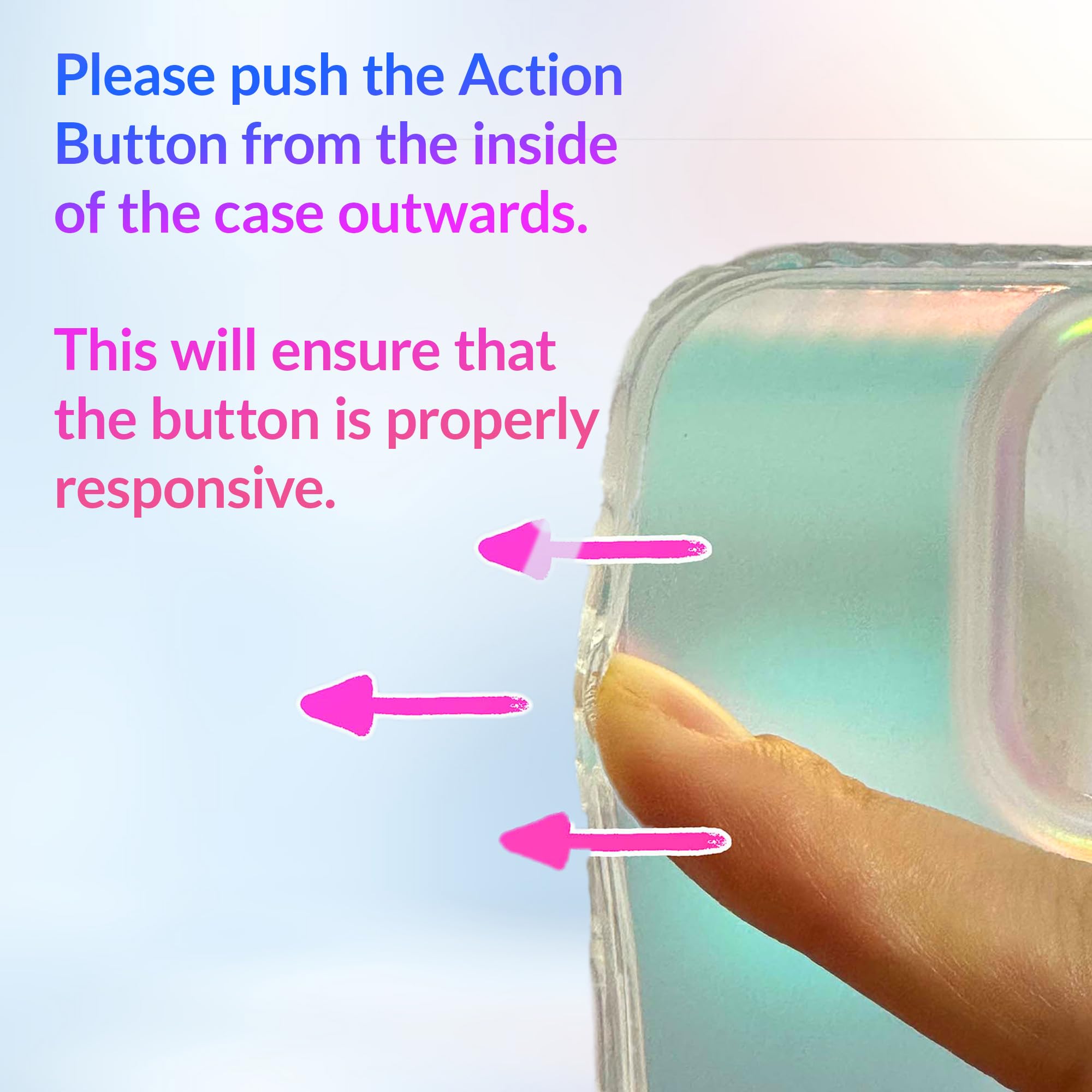 LONLI Hue - for iPhone 15 Pro Max Case - Iridescent [10FT Drop Protection] - Shockproof Cover with Color Changing Effect | Cute and Unique for Women and Girls (2023)