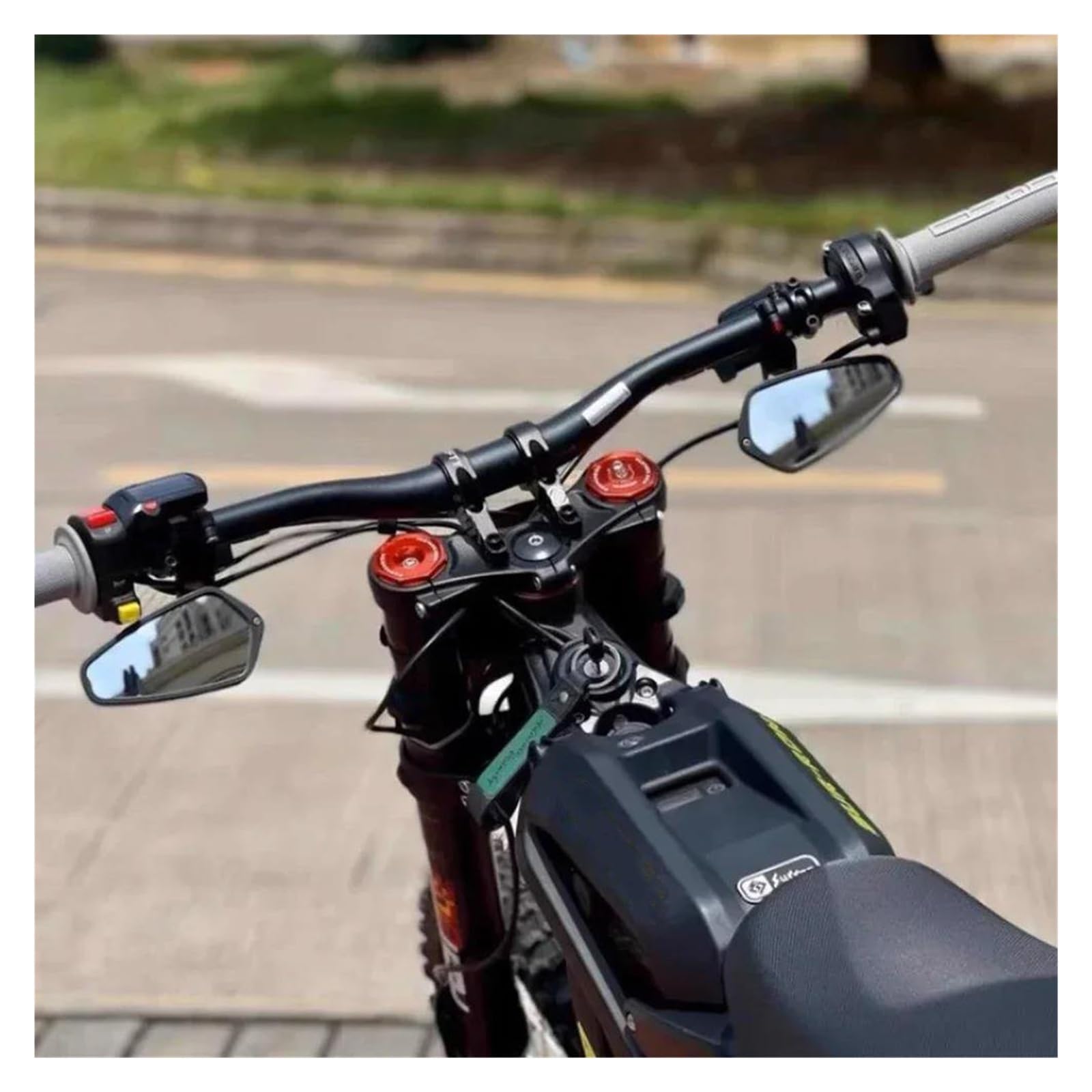 7/8" 22mm Lusterka Wsteczne Motocyklowe Boczne Dla Kierownicy Skutera Akcesoria