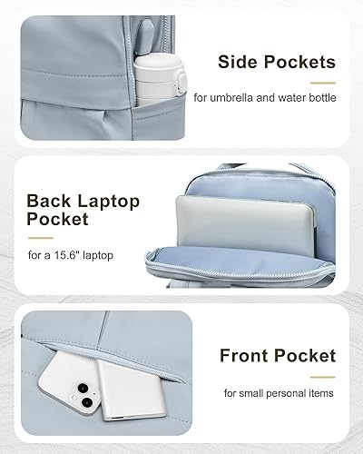 Miniatura 5 de Mochila para laptop para mujer, mochila de gimnasio, mochila casual, mochila de viaje para viajar en avión para hombres, A-azul, Moda Moderna