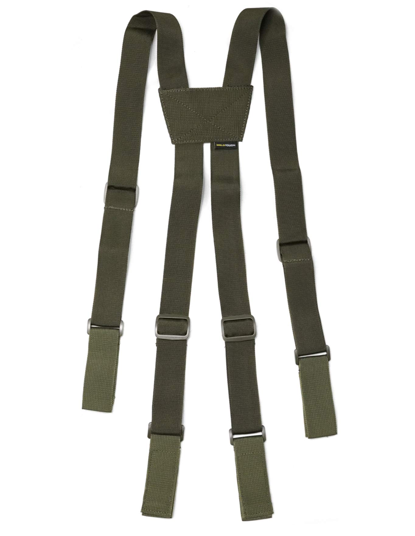 Melotough Men's Army Green Tactical Suspenders Police Suspenders For Duty Belt With Durable Suspender Loop Up 2.25 Inch, One Size