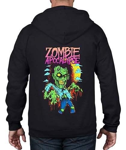 Tribal T-Shirts Zombie Apocalypse Unisex Full Zip Hoodie