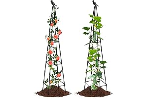 Outdoor Adjustable Height Bean Pole Trellis for Plant Support