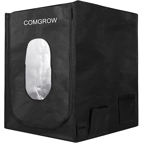 Comgrow L Laser Engrave Enclosure with light,700*750*900mm Laser Engraving Machine Protective Cover with Cables Outlet,Fume Vent,Air Inlet Port,Against Smoke and Odors,for Most Laser Cutter Machine