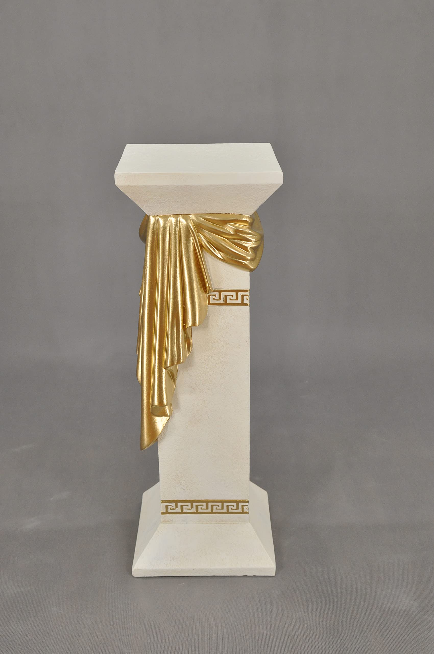 Medusa Colonne Décorative Style Méandre 80 Cm Colonne Grecque