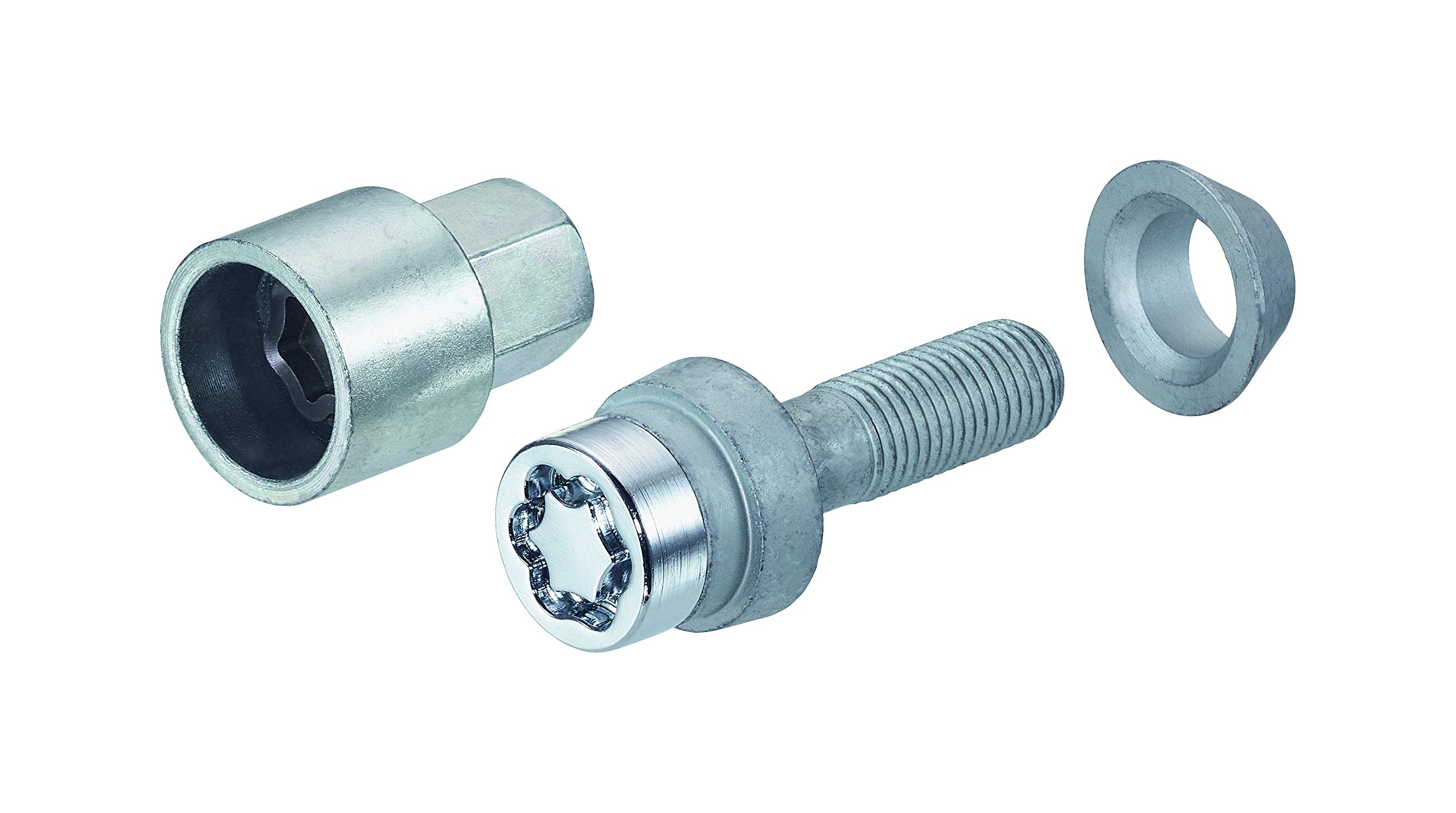 McGard 27563SU Standard - Tornillos antirrobo de ruedas para reducir el diámetro del círculo (base cónica móvil, M12 x 1,5, longitud del vástago 28,0 mm, SW17)