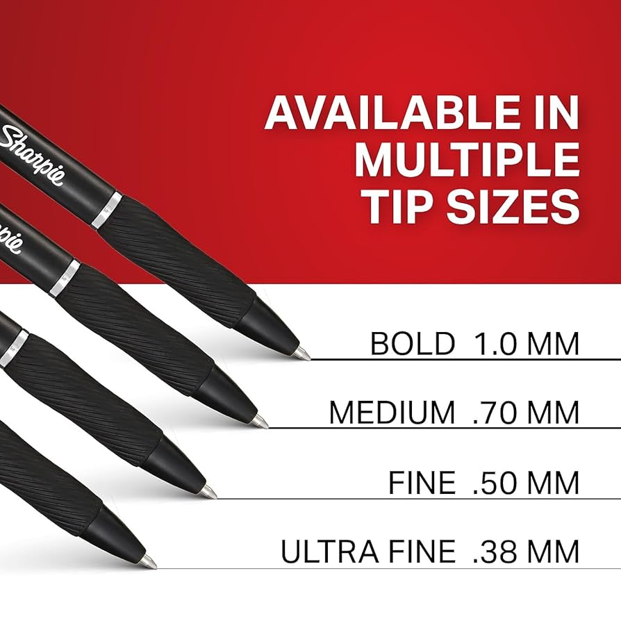 ペン侍　5点 Amazon.com: Sharpie® S Gel Pens, Fine Point, 0.5 mm, Black