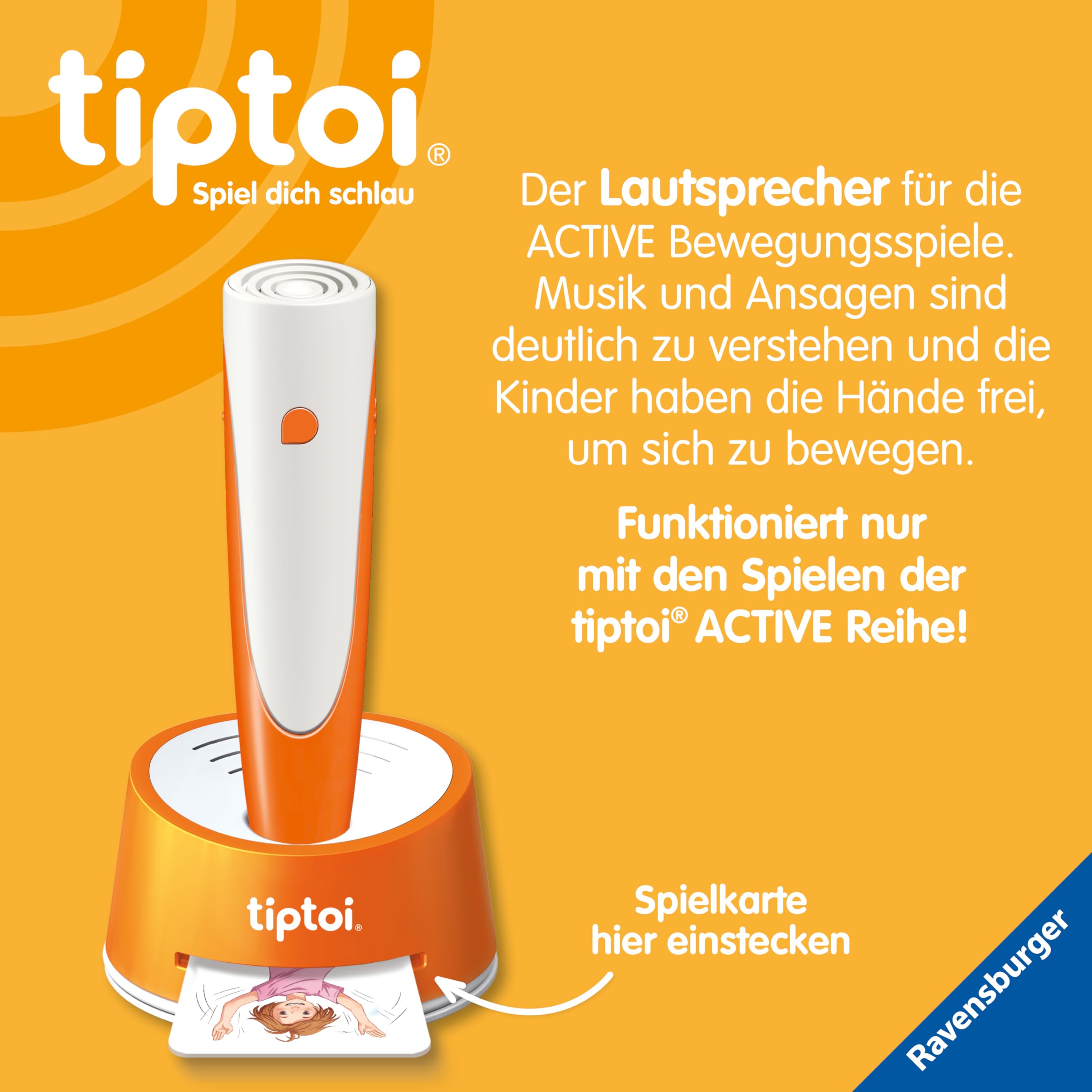 Ravensburger tiptoi® Spiel 00122 Active Set Kunterbuntes Tanz-Theater, Bewegungsspiel ab 3 Jahren