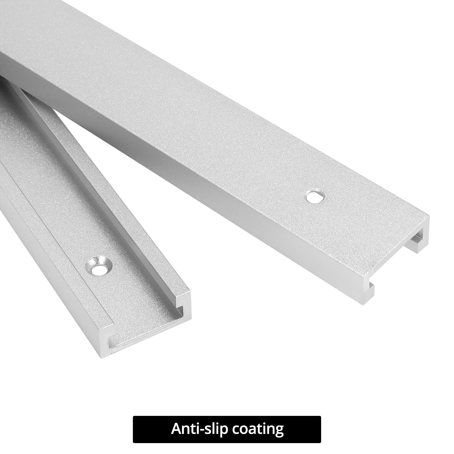 Guide In Alluminio T-Slot 800 Mm Per Tavolo Da Router O Sega - 2 Pezzi Con Viti Autofilettanti