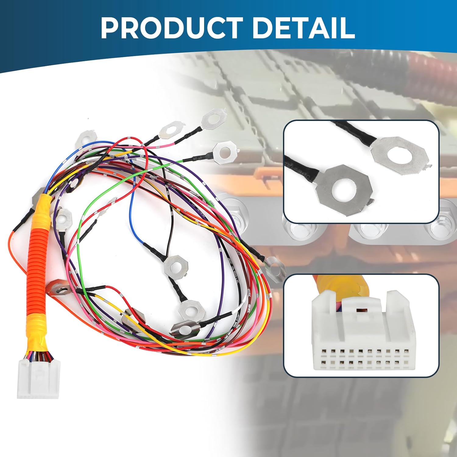 Hybrid Battery Wire Harness Compatible with 2010-2015 Toyota Prius Gen 3 Replacement Electrical Connector for Hybrid Vehicle Battery System