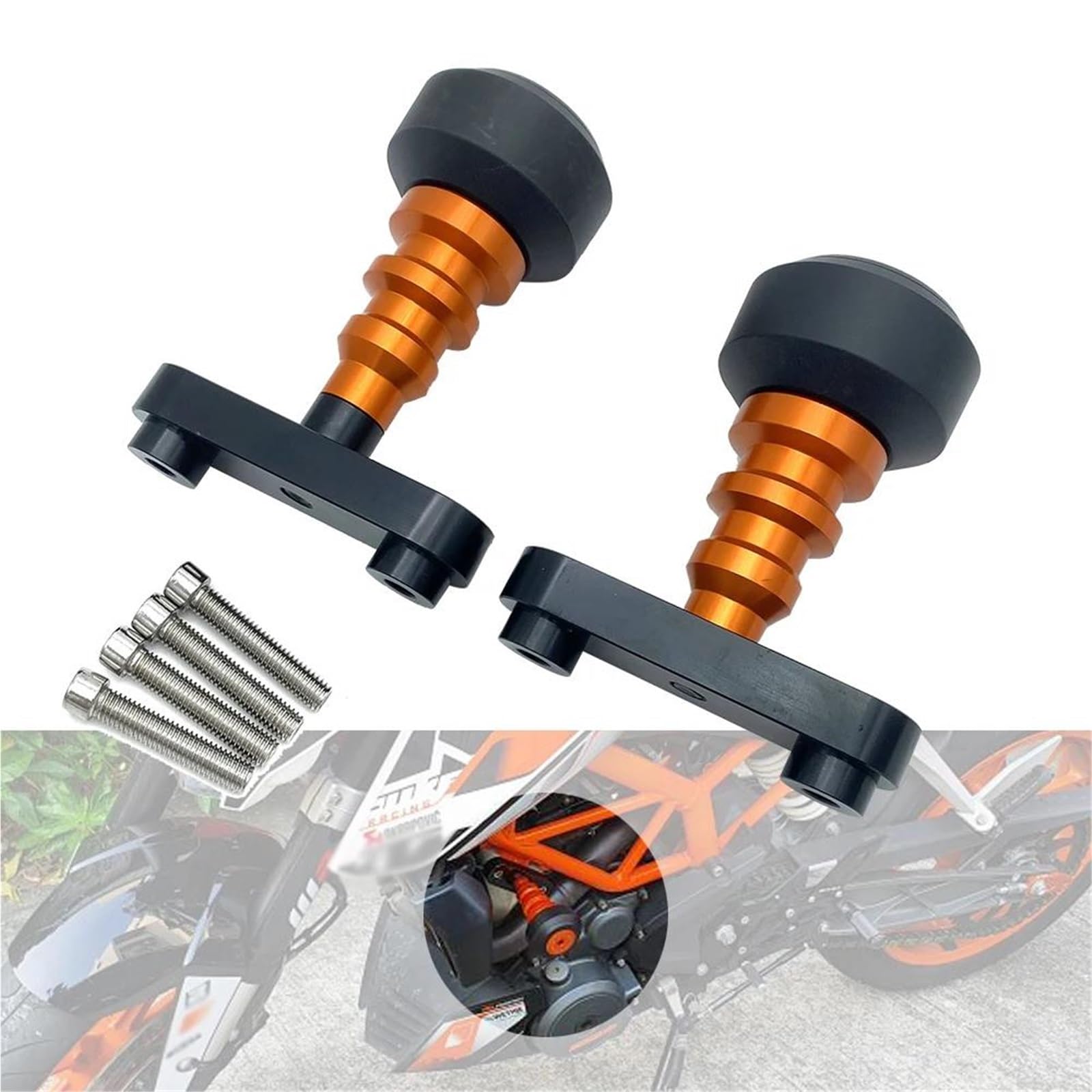 Zabezpieczenie przed upadkiem Rama Ochronna Motocykla Chroniąca Przed Upadkiem Crash Pad Osłona Boczna Do KTM DUKE125 DUKE200 DUKE390 DUKE 200 390 Uaktualnij akcesoria