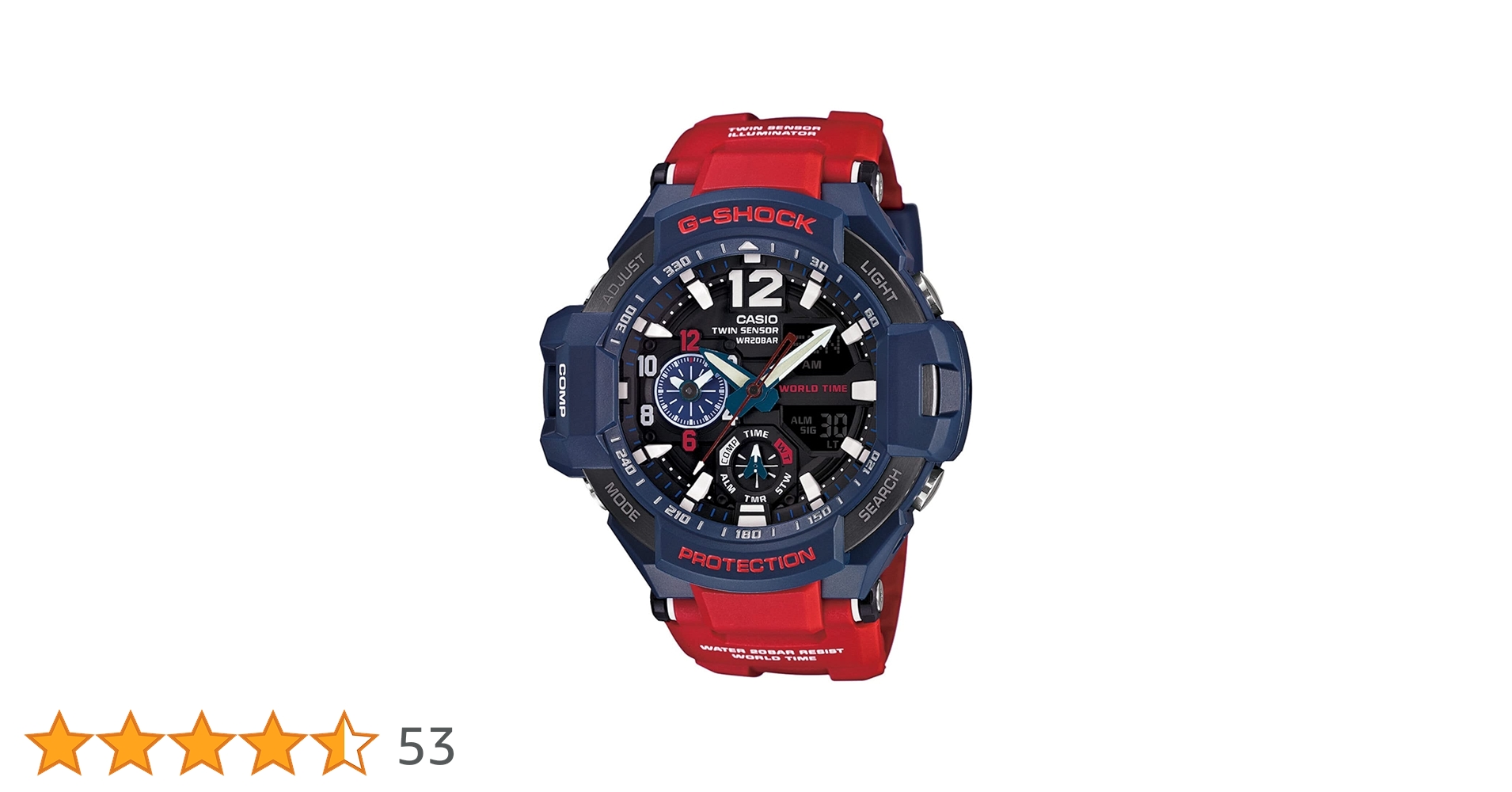 CASIO G-SHOCK 腕時計 GA-1100-2AJF ネイビー/レッド GA-1100-2A | CASIO