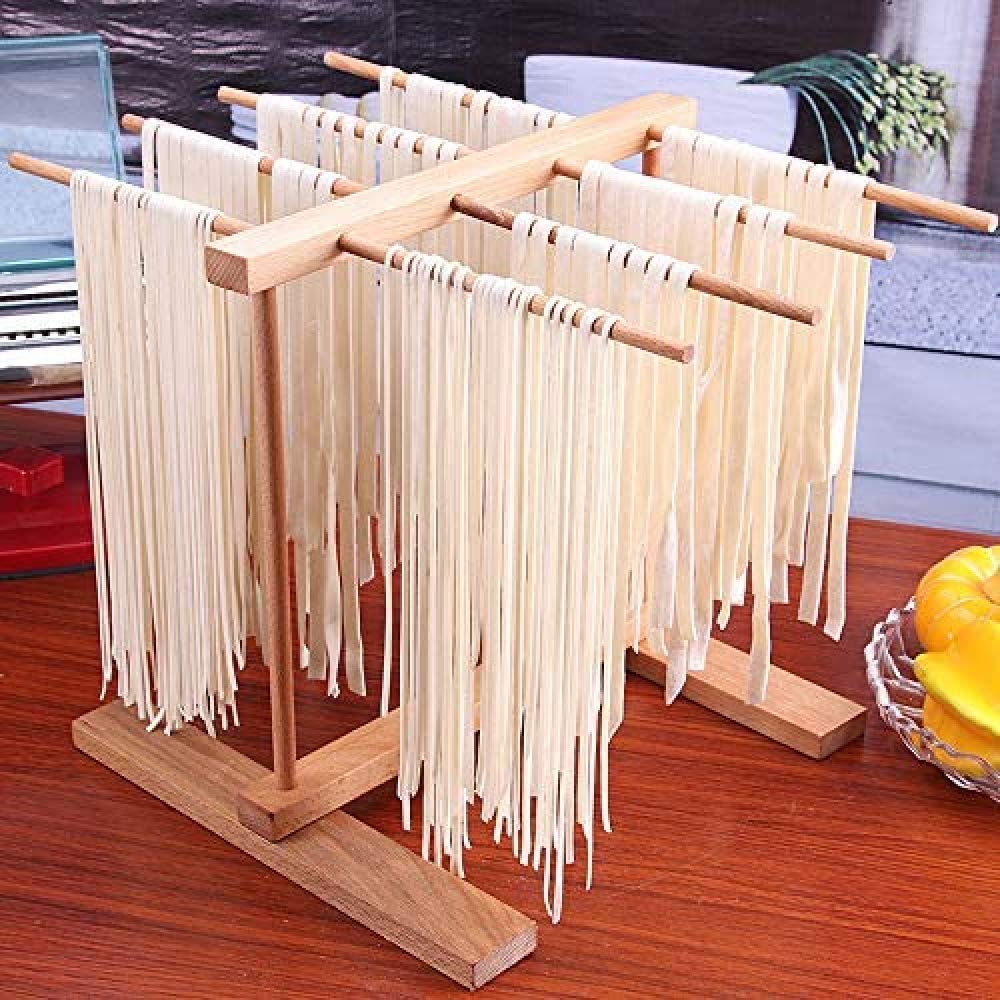 Secadores De Pasta De Fideos De Espagueti Plegables De 8 Filas Estante De Pasta Ajustable para Secar Su Hogar De Pasta Fresca