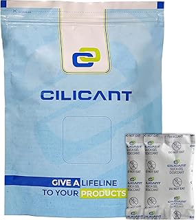 CILICAnT 5 Gram (80 Pcs) Silica Gel Orange Packets Desiccant Dehumidifiers, Indicating Silica Gel Packs for Moisture Absor Price In India
