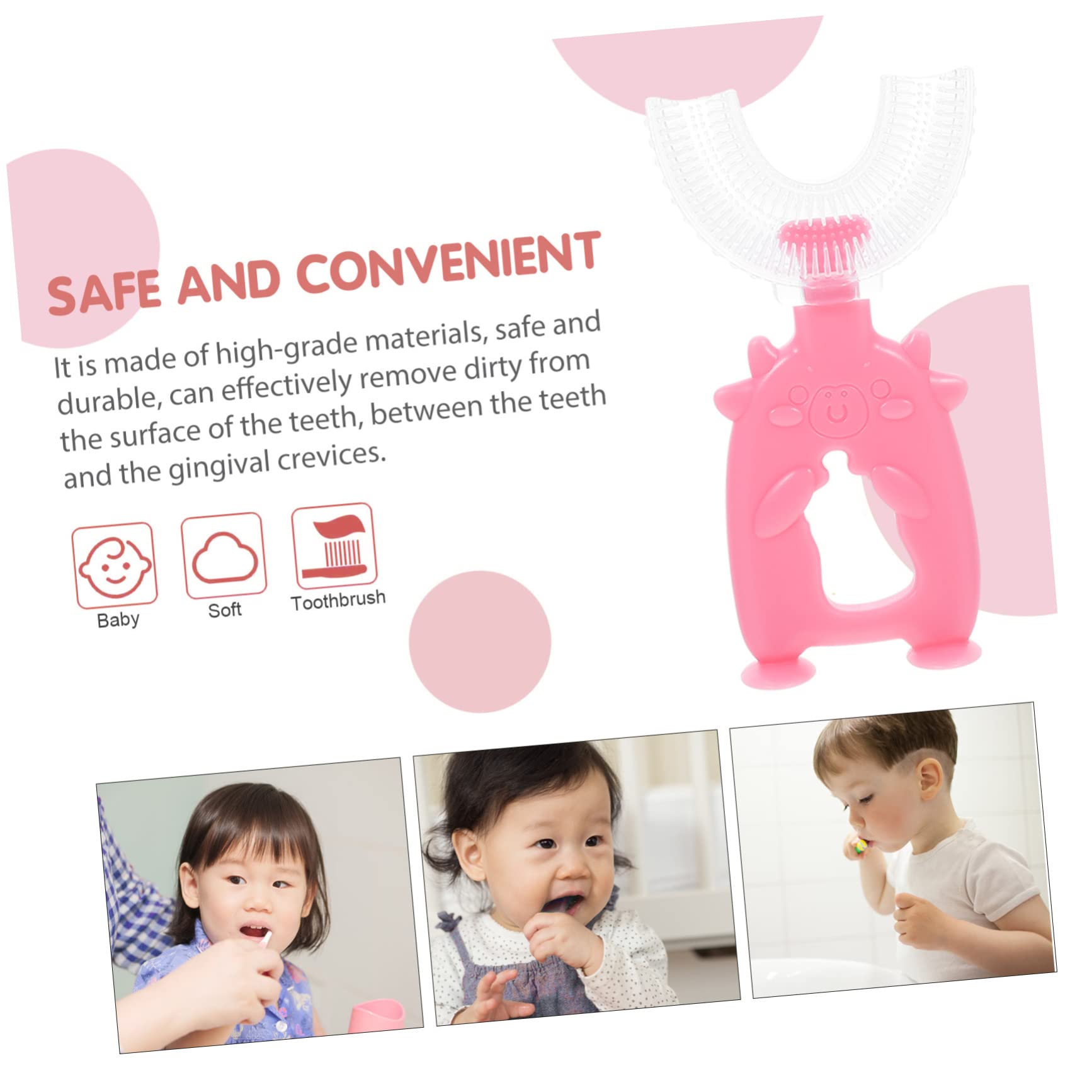 Healvian 18 Pezzi Spazzolino Da Denti Per Bambini A Forma Di U Pulizia Denti Orale A 360° Spazzolino Da Denti Per Bambini Spazzolino Manuale Spazzolino Per Pulizia Orale Detergente Per