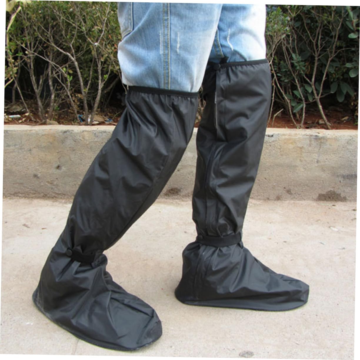 Beavorty Botas De Impermeables Cubrezapatos Protector Antideslizante Reutilizables y Plegables para Diario o Condiciones Húmedas