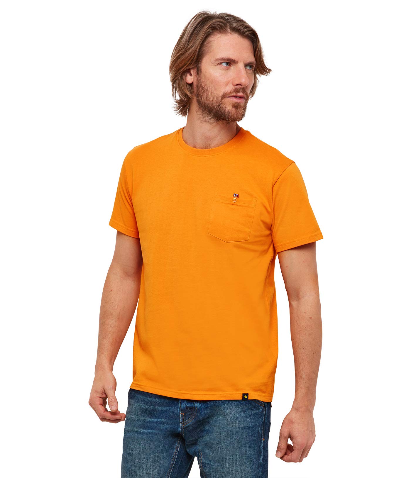 Joe Browns Men's Basic Chest Pocket Crew Neck T-Shirt, Lilac, XXL