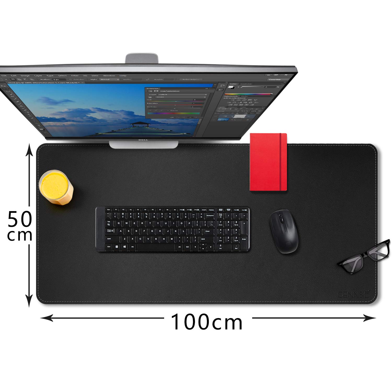 Tappetino Da Scrivania Motivazionale XXL 90x40 Cm Con Frasi Ispiratrici – Base Antiscivolo E Bordi Cuciti – Dream Big