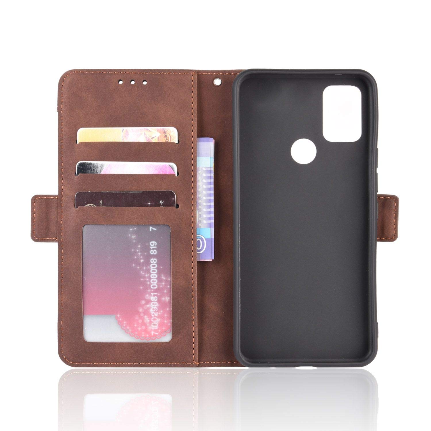 Cover Portafoglio Con Supporto Per Umidigi A7 PRO – Custodia A Libro In Pelle Sintetica E TPU, Con Slot Per Carte E Chiusura Magnetica, Funzione Stand, Nero