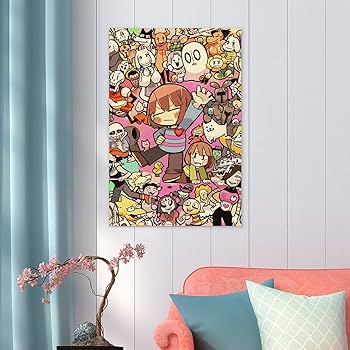 Amazon｜アンダーテール サンズ絵画風 壁紙ポスター 自己粘着性