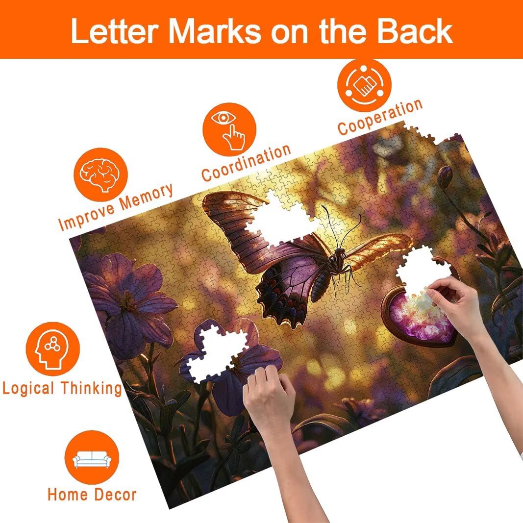 Puzzle motyl, 3000 elementów dla dorosłych, puzzle do dekoracji - 8971