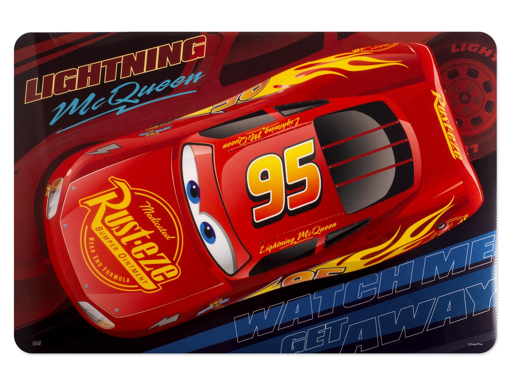 Lulabi Disney Cars Race Mantel individual de polipropileno decorado, 45 x 30 cm