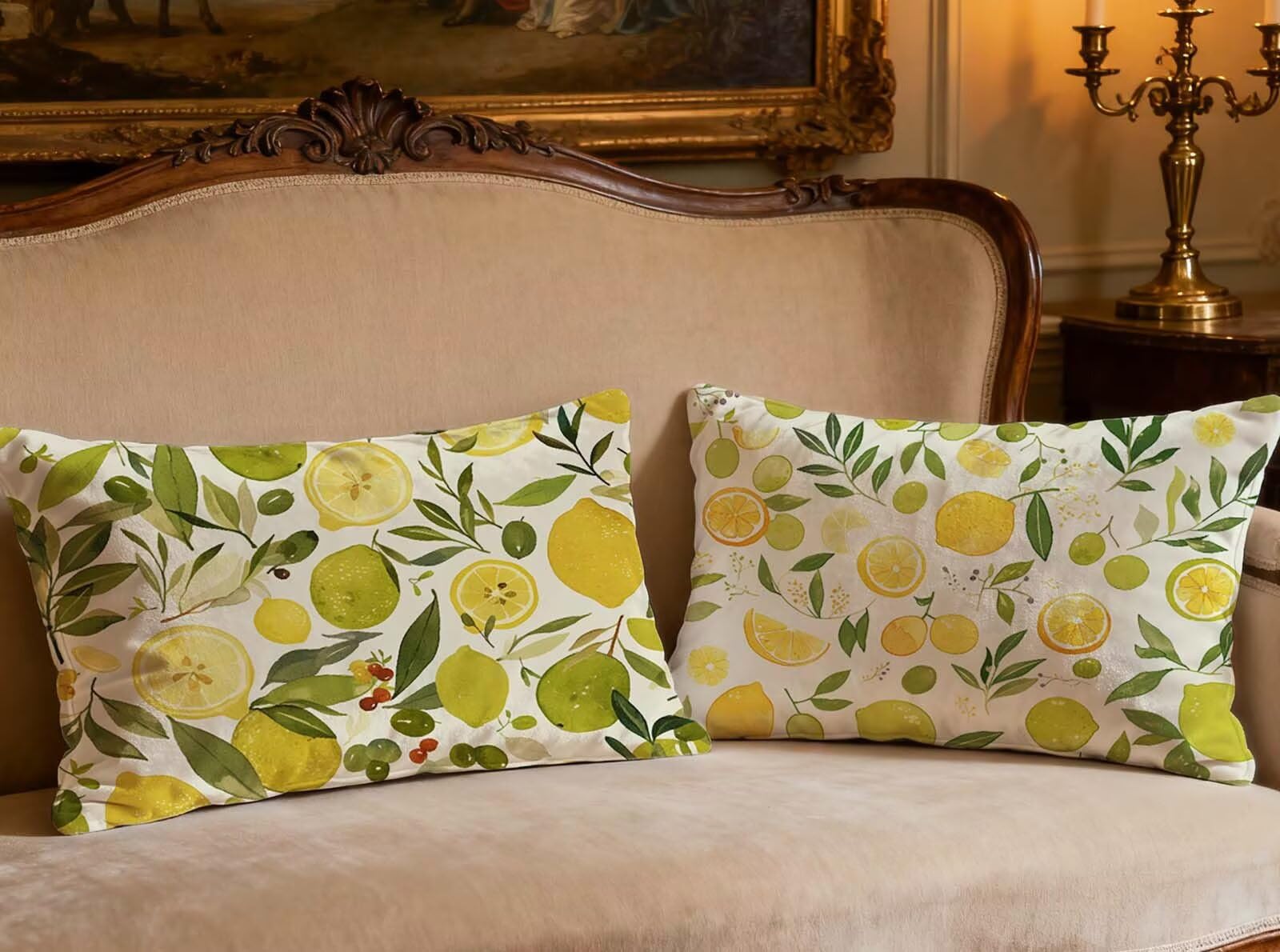 Housse de coussin vert 40x80cm taie oreiller rectangulaire velours salon O-236B