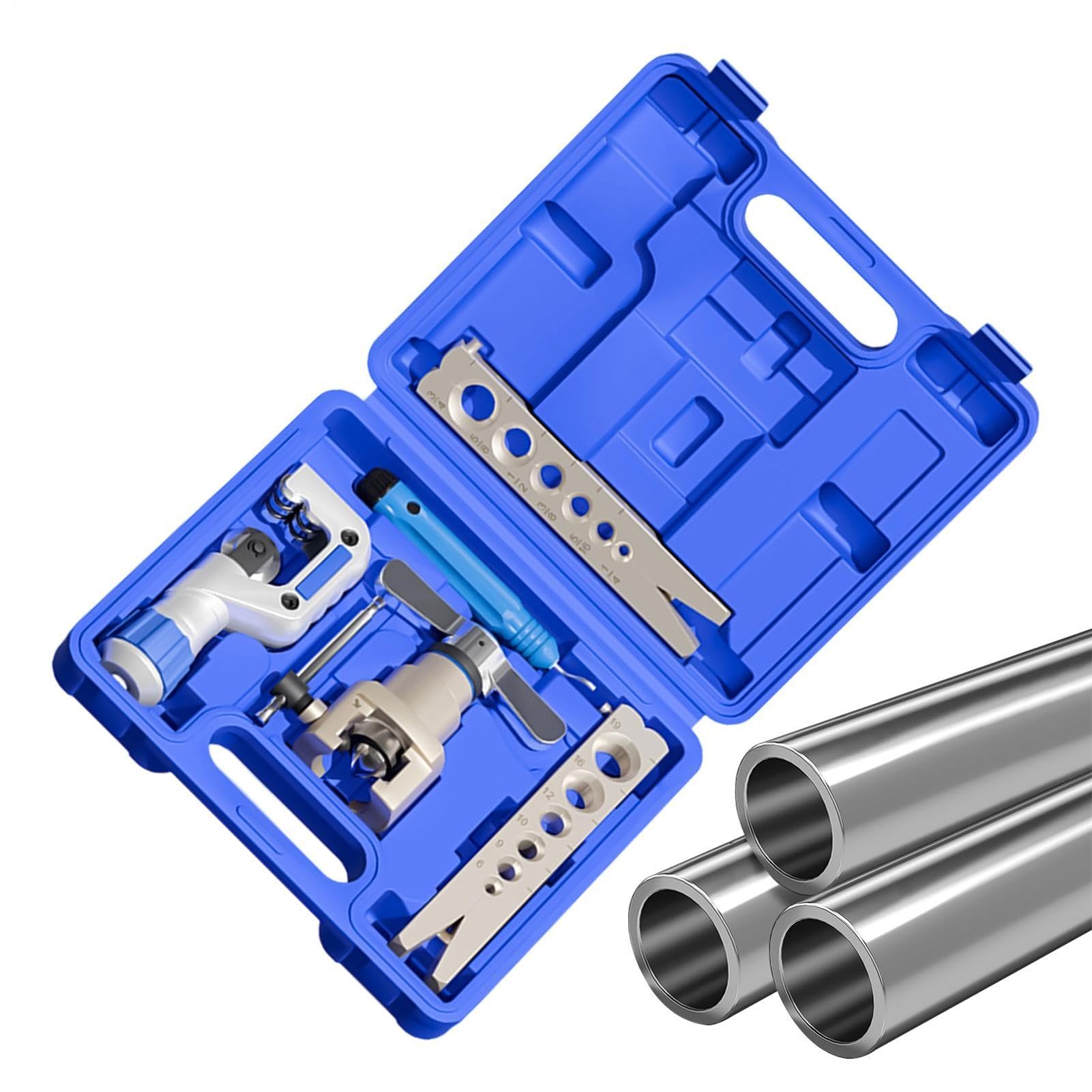 Herramienta Abocardadora Línea Freno Kit De Reparación De Tuberías | Herramienta Abocinadora Para Frenos Automóvil Coche Para Taller Hogar Industria Garaje Exterior Coche Camión Sedán