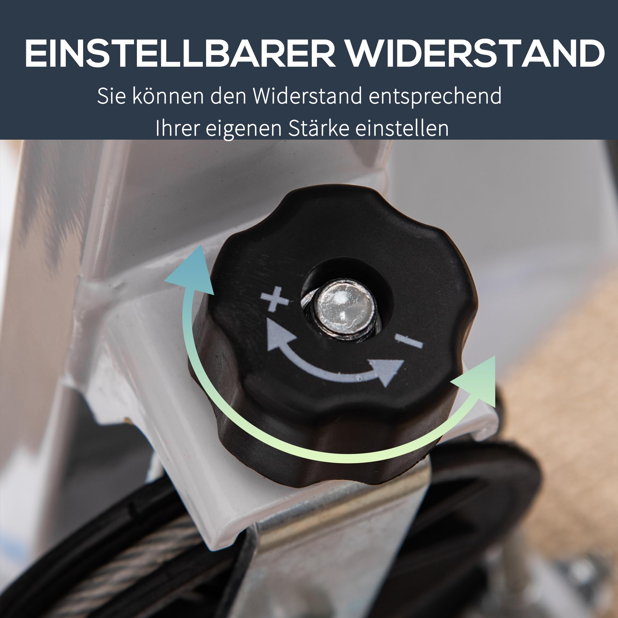 HOMCOM Stepper Fitness Swing Stepper mit LCD-Schirm und Handgriff Hometrainer für Zuhause bis 100 kg Stahl ABS 55 x 44 x 108 cm