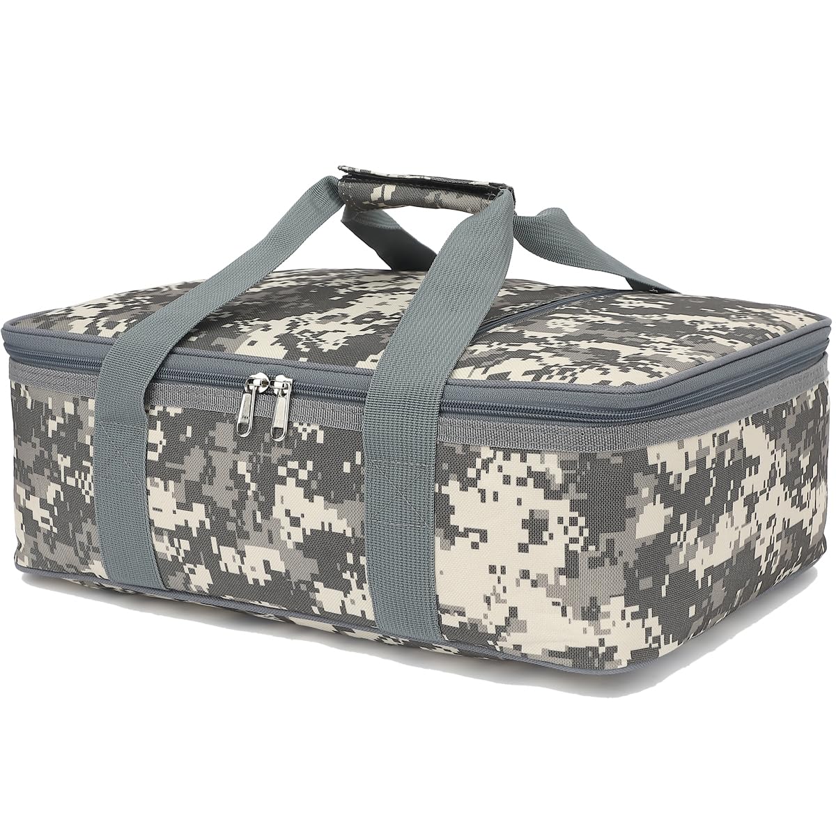 GYEUKHAM Sac de transport isotherme pour cocottes et pizzas – Grand sac de rangement portable pour aliments chauds et froids avec poignées – Sac thermique pour fêtes, repas-partage, pique-niques,