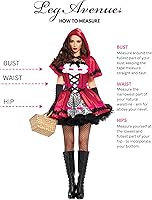 Vista 6 de Leg Avenue - Disfraz gótico de Caperucita Roja