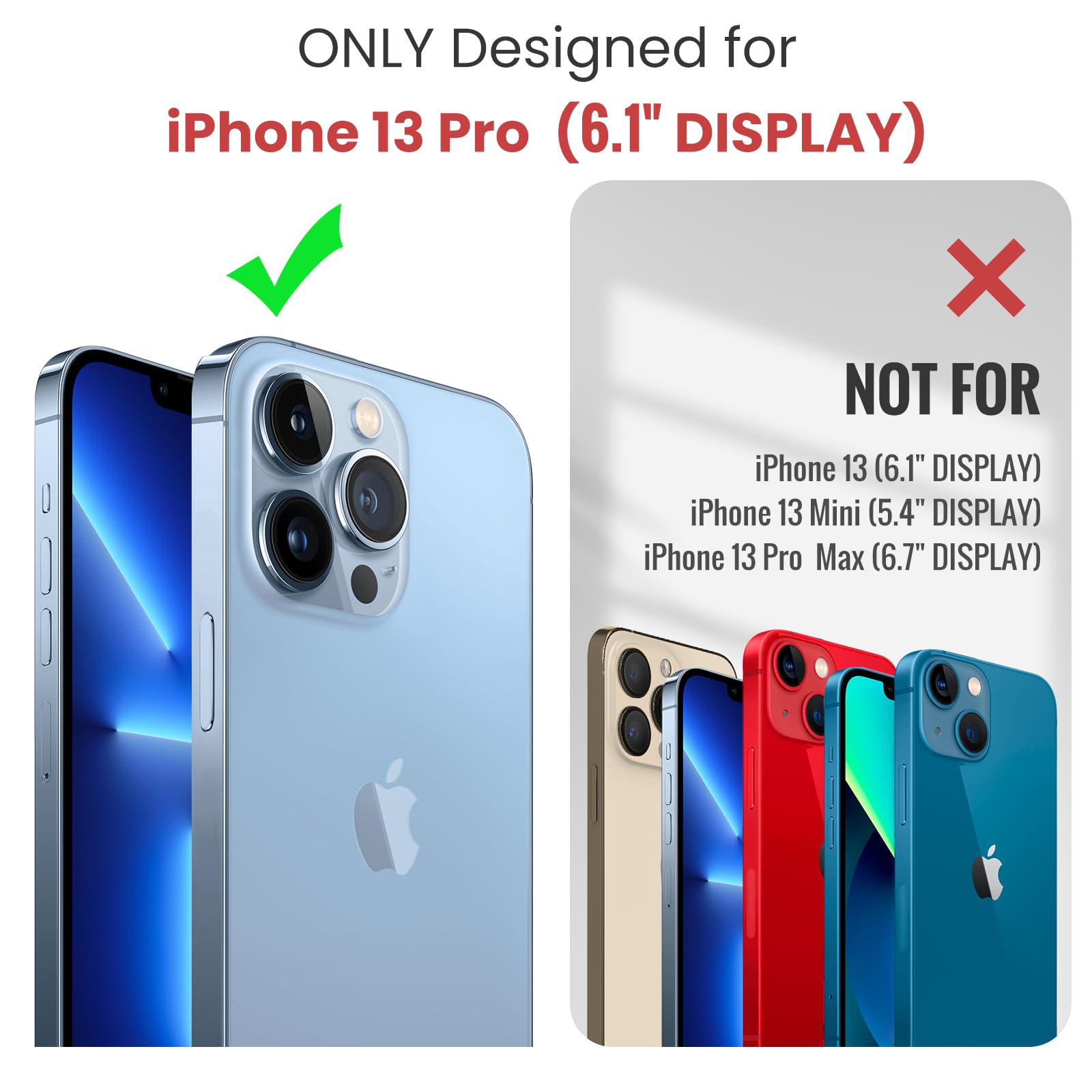 Strapurs Crossbody for iPhone 13 Pro Wallet Case?RFID Blocking?with 7-Card Holder Zipper Bills Slot, Soft PU Leather Magnetic Wristlet Shoulder Strap for iPhone 13 Pro Case Wallet for Women, Wine Red