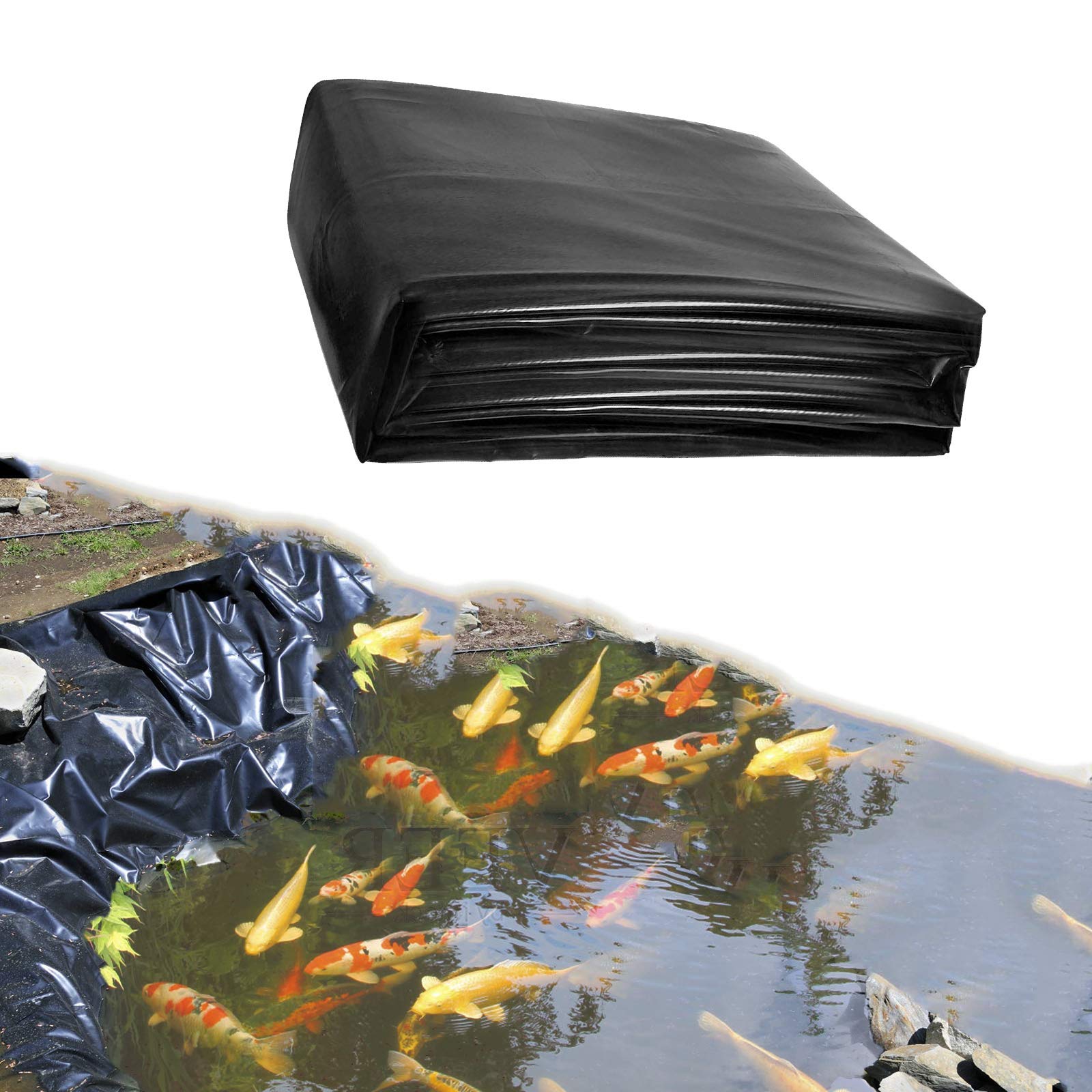 Bâche pour bassin de jardin étanche en plusieurs tailles pour aménagement aquatique