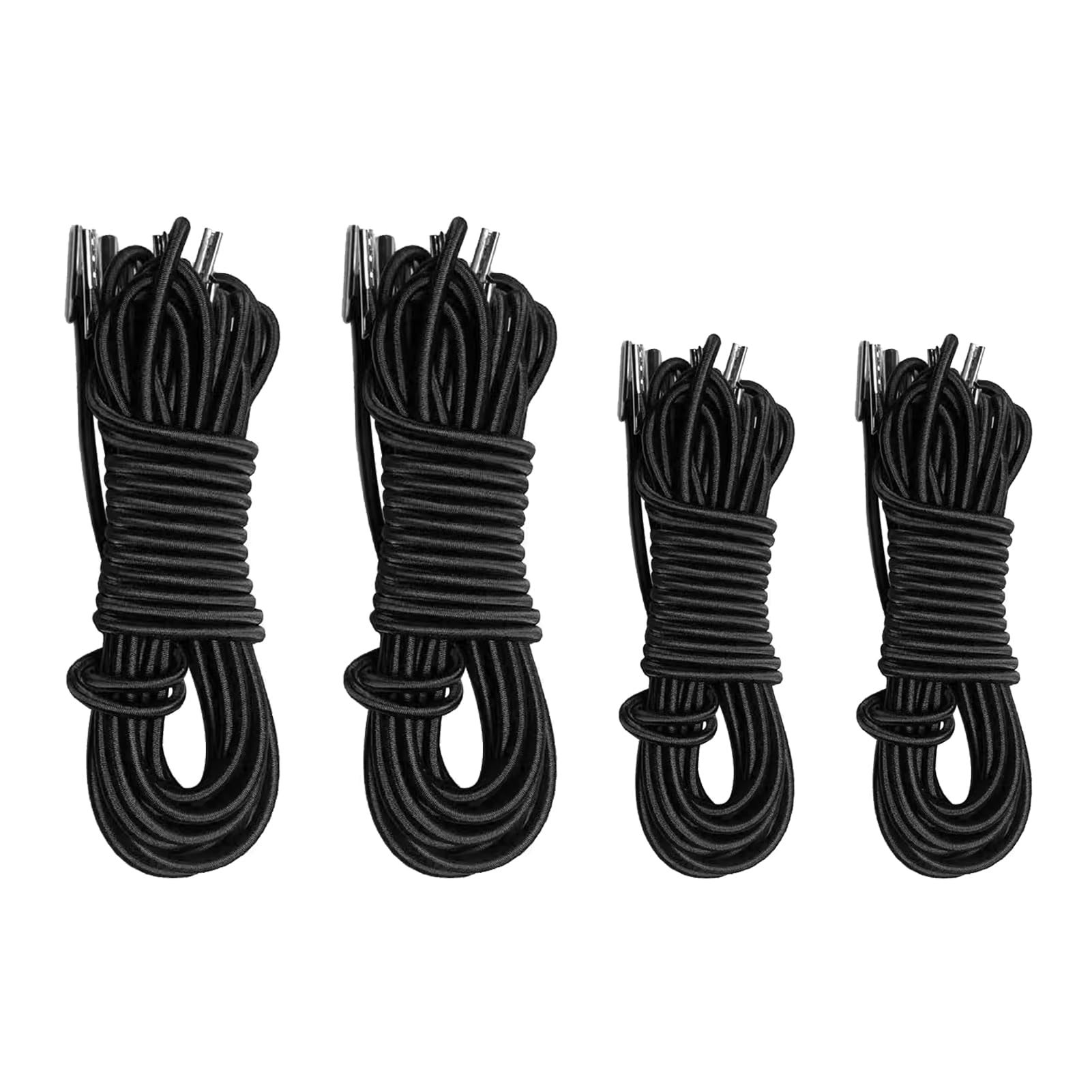 4 Pezzi Corde Elastiche Ricambio, Cordini Ricambio Sdraio per Sedia Gravità Zero, Corda Universale per Sedia Reclinabile Senza Gravità, Materiale Lattice di Alta Qualità (2 x 2.25m + 2 x 1.5m)