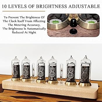 ニキシー管時計 IN-14 説明用紙付き Amazon.co.jp: IN-14 ニキシー管時計、ヴィンテージLEDグロー時計、6