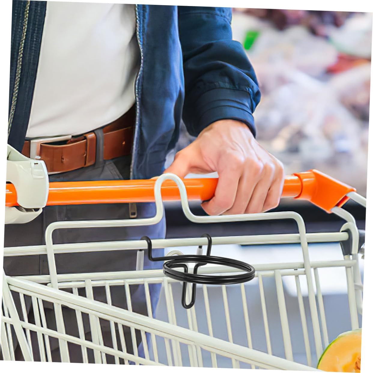 Portavasos Portátil para Carrito de Compras 5 Piezas de Acero al Carbono