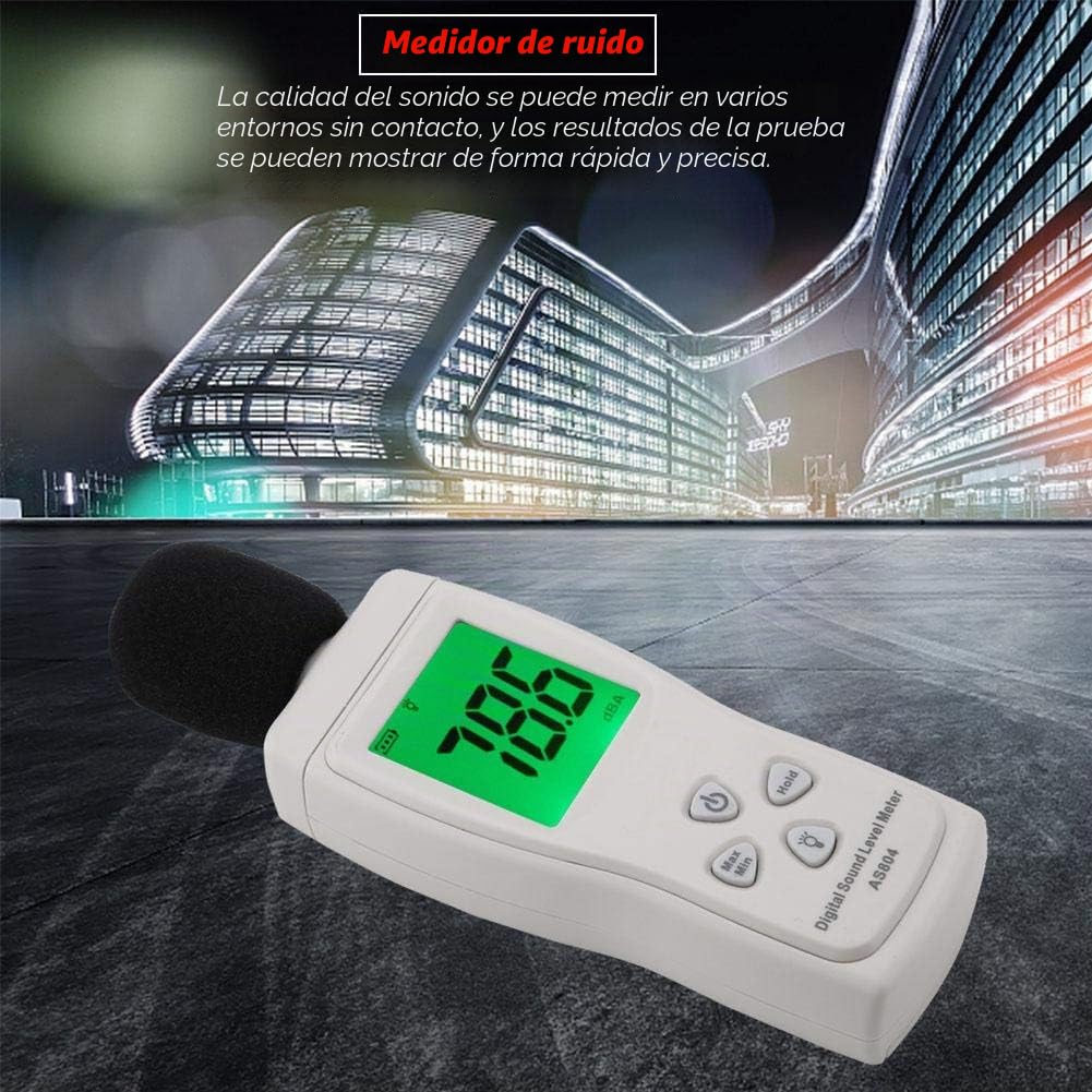 medidor decibelios homologado + Akozon SMART SENSOR AS804 - Medidor digital de nivel de sonido con pantalla LCD
