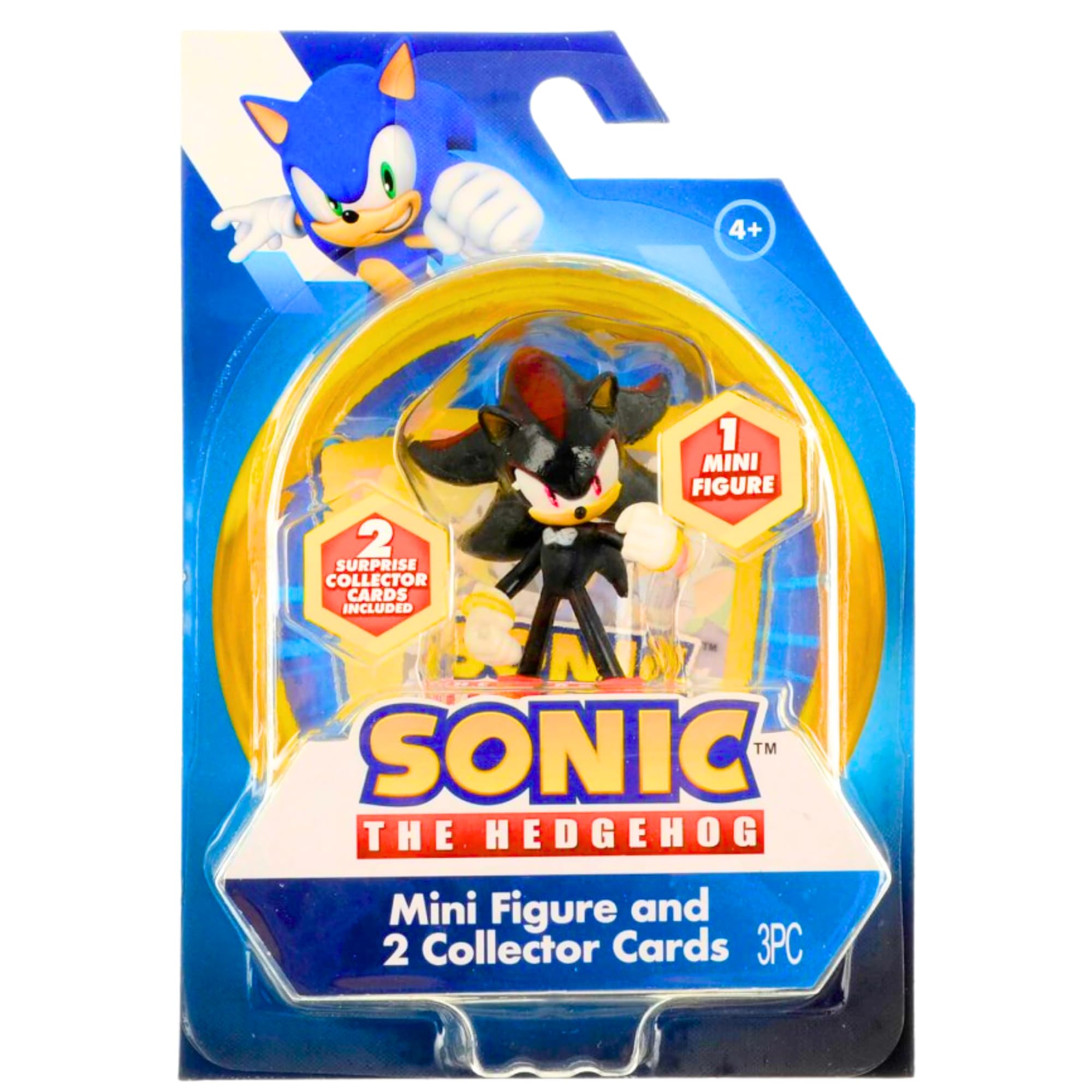Sonic The Hedgehog Bewegliche Actionfiguren, 7,6 cm, 8 cm, komplettes Set mit allen 6 Stück – Sonic, Amy Rose, Shadow, Tails, Knuckles & Doctor Edgeman