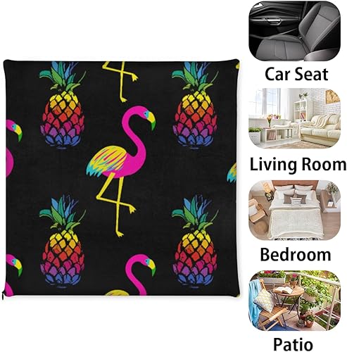 Miniatura 7 de Bardic Chair Cushion 1 Pack Watercolor Pineapple Memory Foam Seat Cushion Tropical Animal Removable Square Chair Pads for Kitchen Dining Office