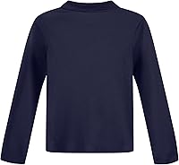 Vista 3 de NAUTICA Girls' School Uniform Long Sleeve Polo Shirt, Button Closure, Comfortable & Breathable Fabric