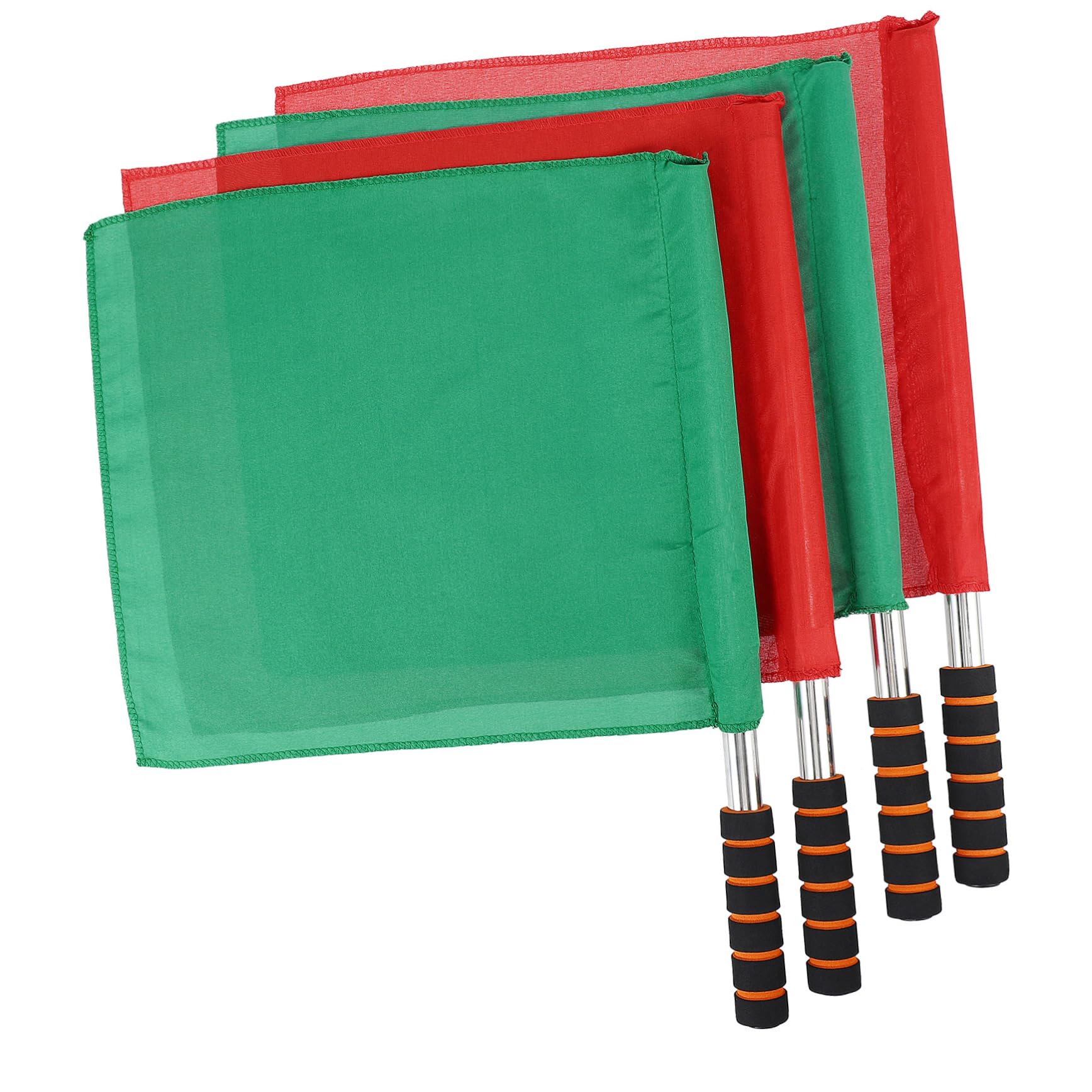 Drapeaux de juge de ligne bicolores YARNOW haute visibilité rouge et vert pour football