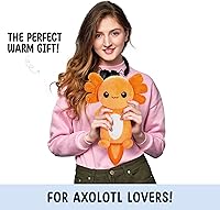 Vista 2 de Axolotl Microwavable Unscented Heating Pad for Women and Kids- Cute Soft Cozy Pillow Plush Heatable Warm Stuffed Animals - Kawaii Hot and Cold