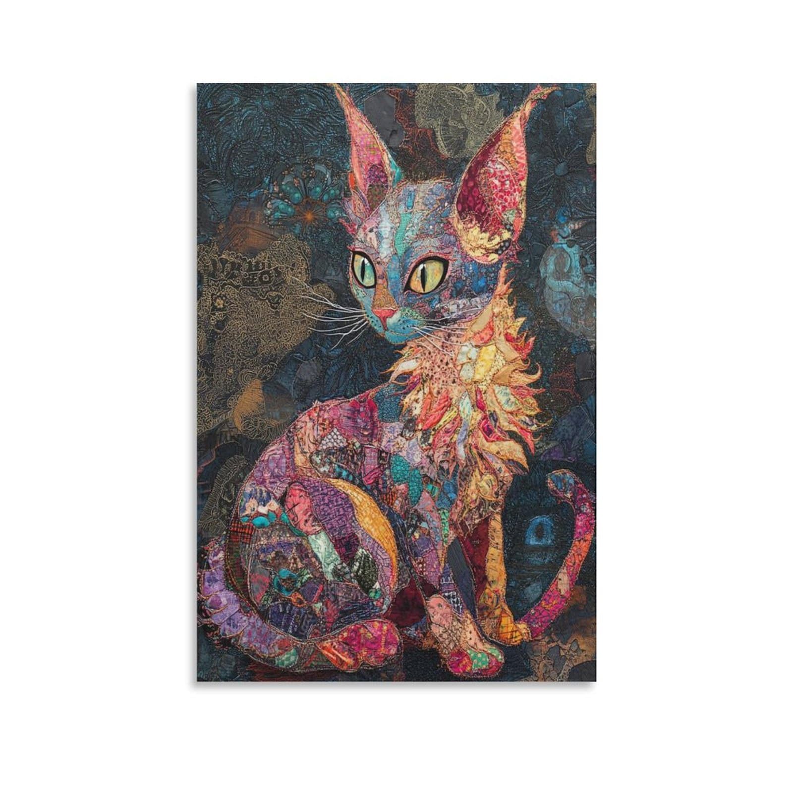 Cuadros decorativos de gato esfinge para salón moderno 6