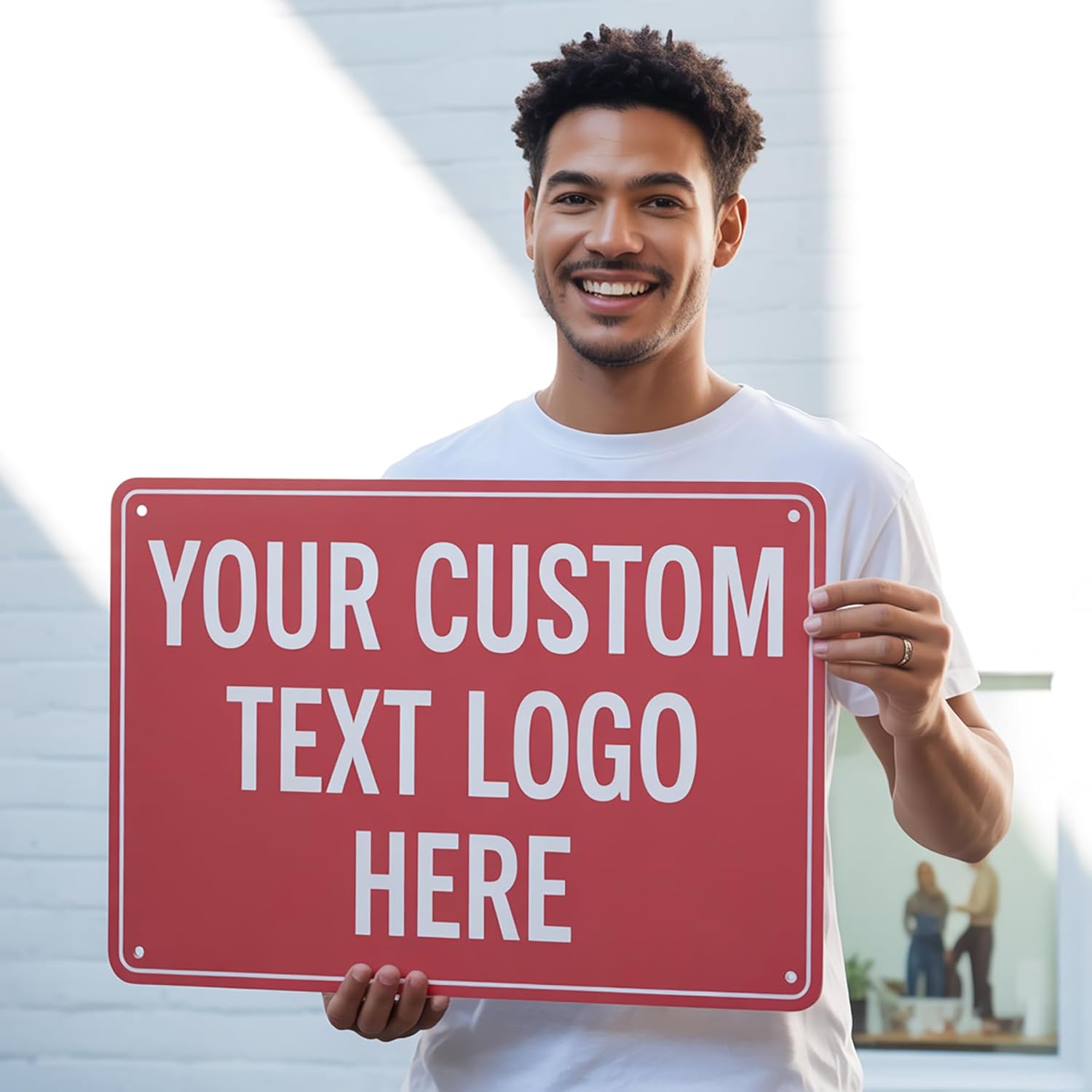 Custom Metal Sign, Personalized Signs for Office, Business, Workplace, Home, 18x14 Inches, Rust Free .040 Aluminum