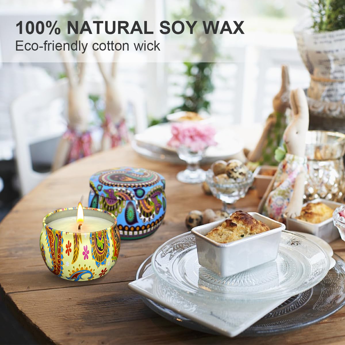 Aromatherapy Candles, Scented Candles, 4.4 OZ Candles Stress Relief and Relax for Home & Bedroom Gift for Women/Men Soy Wax