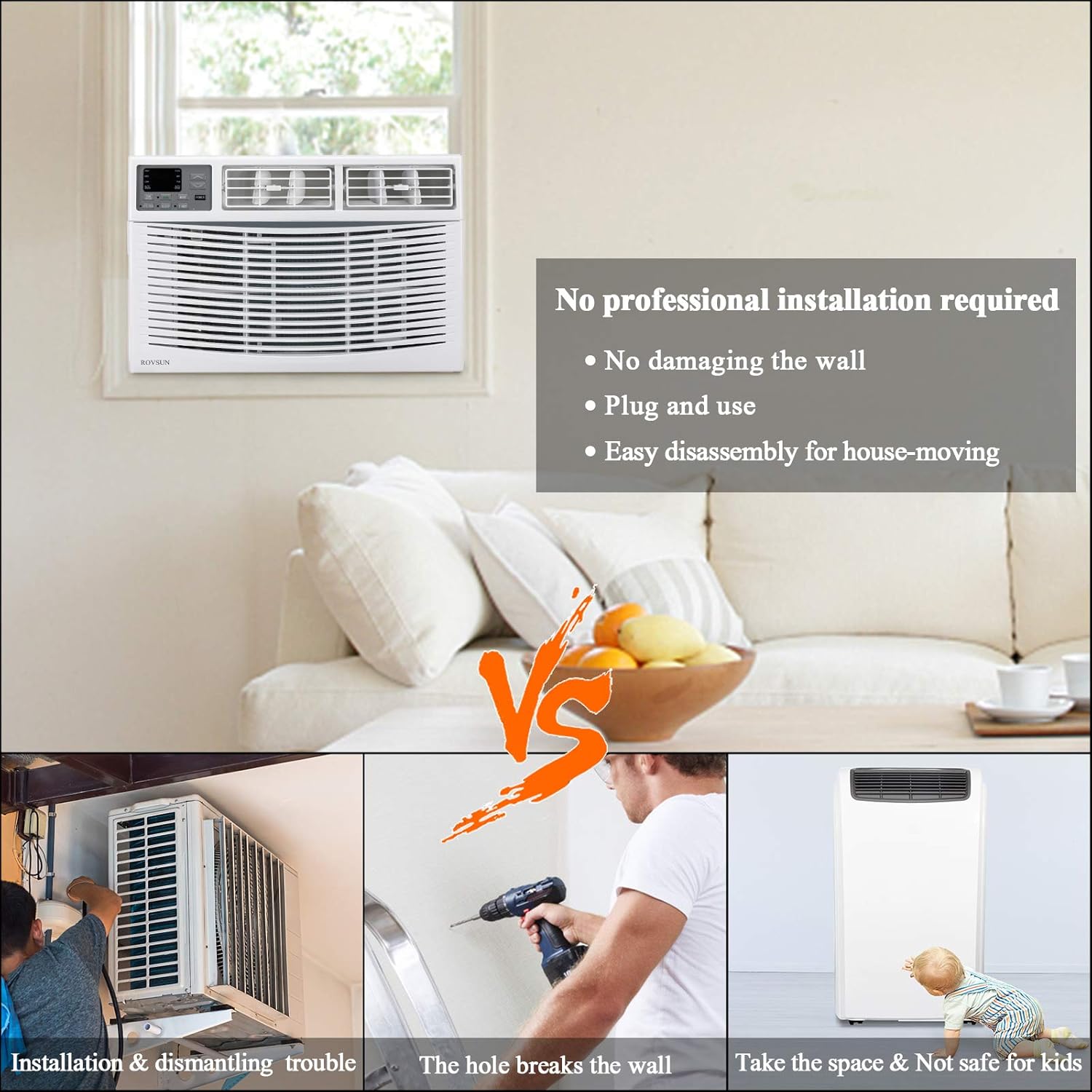 70% Off Discount 10000 BTU Window Air Conditioner, Energy Saving AC Unit with Remote Control & Timer Function, Ideal for Rooms up to 450 Square Feet, 110V/60Hz, White Promo Discount Up To 70% Off 10000 BTU Window Air Conditioner, Energy Saving AC Unit with Remote Control & Timer Function, Ideal for Rooms up to 450 Square Feet, 110V/60Hz, White