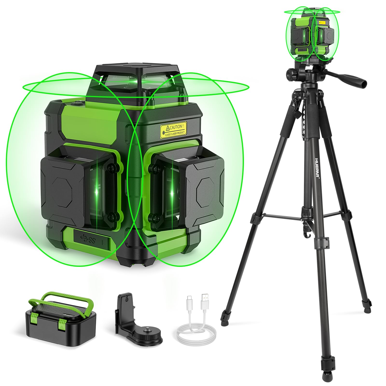 Huepar Laser Level 360° with Tripod