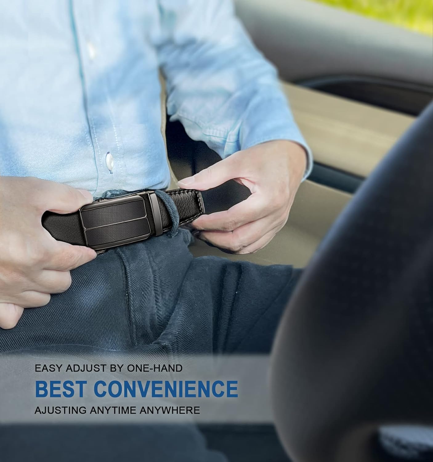 BULLIANT Men's Belt,Slide Ratchet Belt Adjsutable For Men Suit Casual Jeans Gift Boxed,Trim To Fit - Image 8