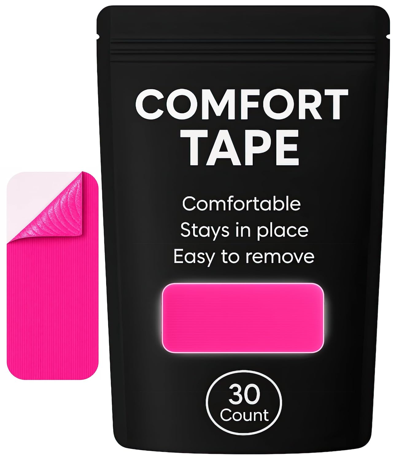 SHI Comfort Tape – Flexible, Skin-Friendly Cotton Adhesive Strips, 30 Pack